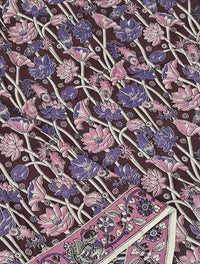 Cotton Kalamkari Saree - Maroon