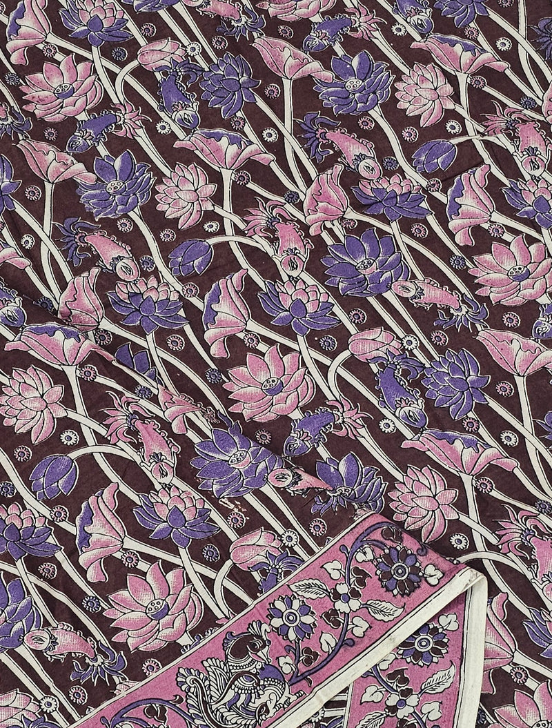 Cotton Kalamkari Saree - Maroon