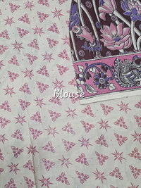 Cotton Kalamkari Saree - Maroon