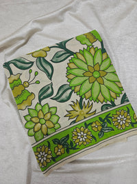 Cotton Kalamkari Saree - Green