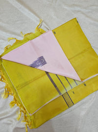 Chinnalampattu Saree - Pink with Yellow