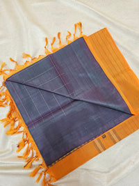 Chinnalampattu Saree - Dual Shade Purple with Orange