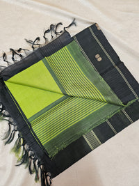 Chinnalampattu Saree - Green with Black