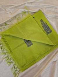 Chinnalampattu Saree - Parrot Green