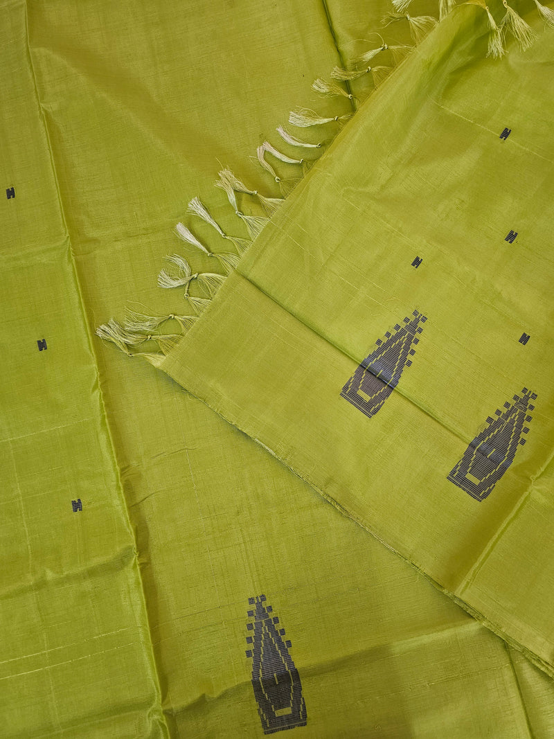 Chinnalampattu Saree - Parrot Green
