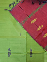 Chinnalampattu Saree - Green with Maroon