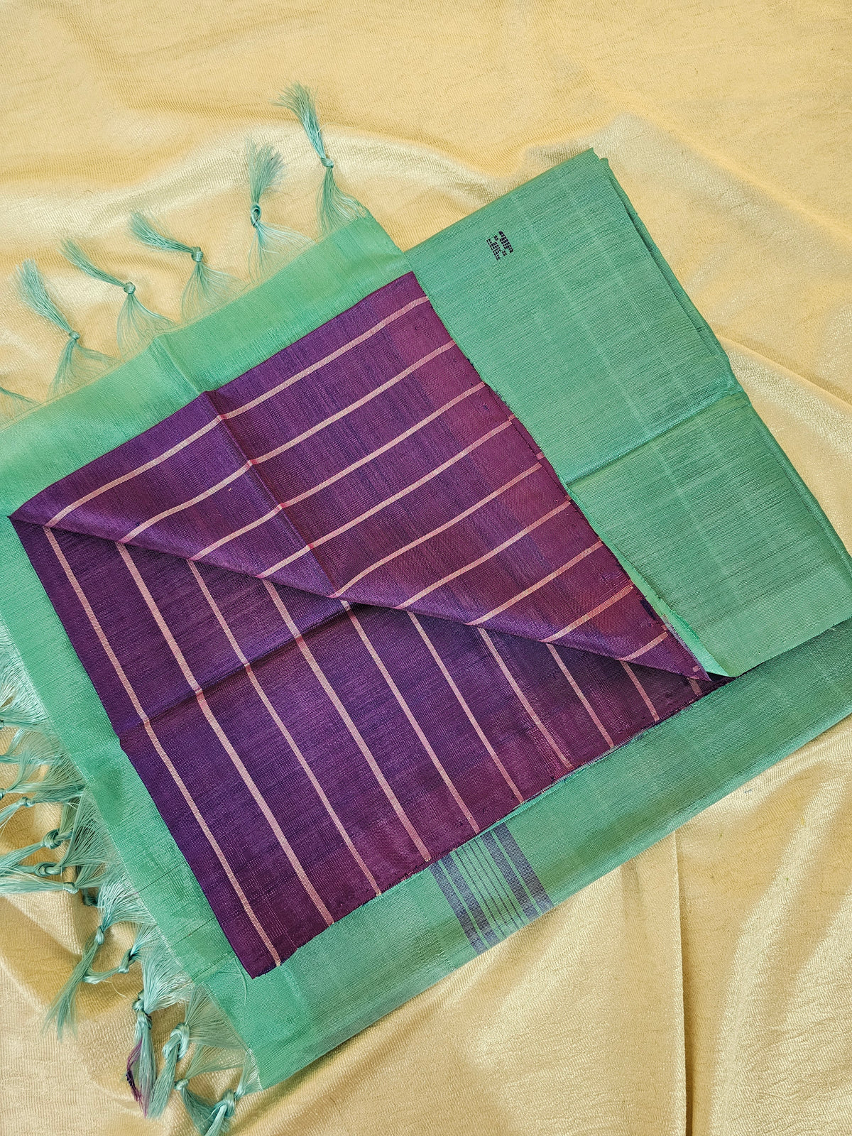 Chinnalampattu Saree - Purple with Blue