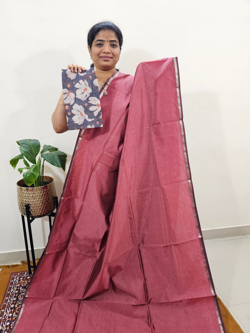 Mangalagiri Silk Cotton - Onion Pink