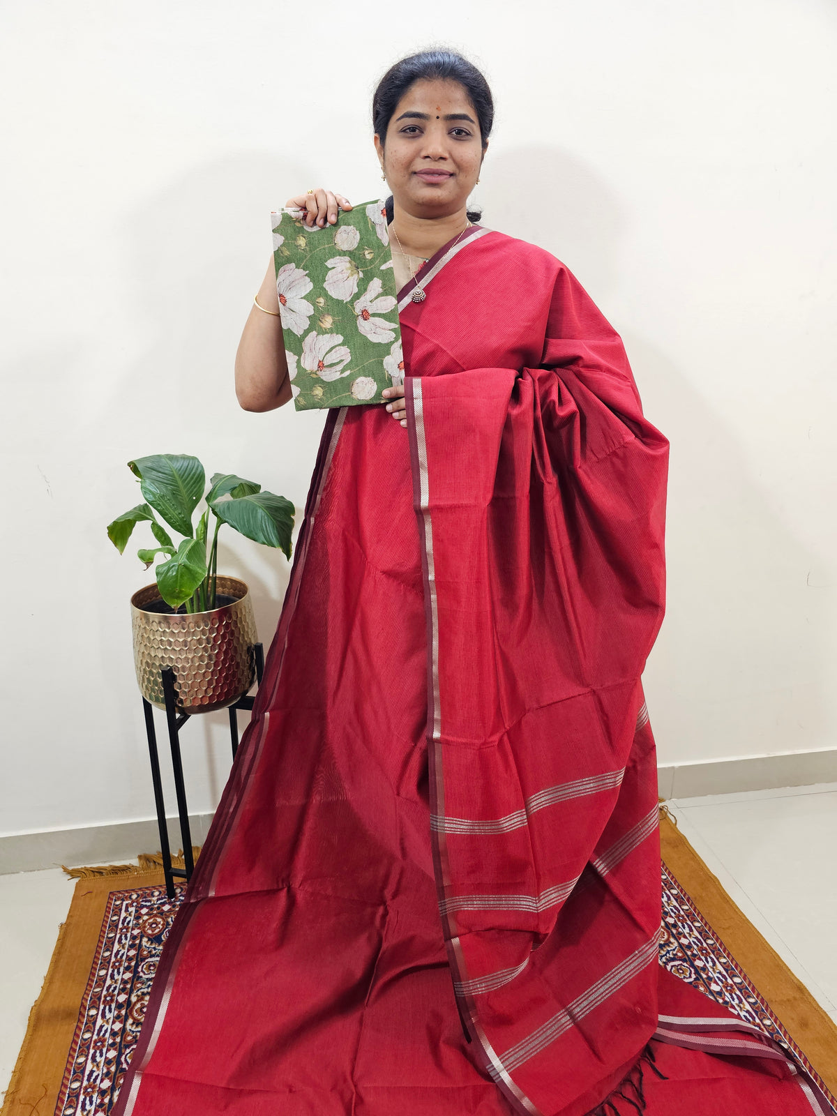 Mangalagiri Silk Cotton - Red