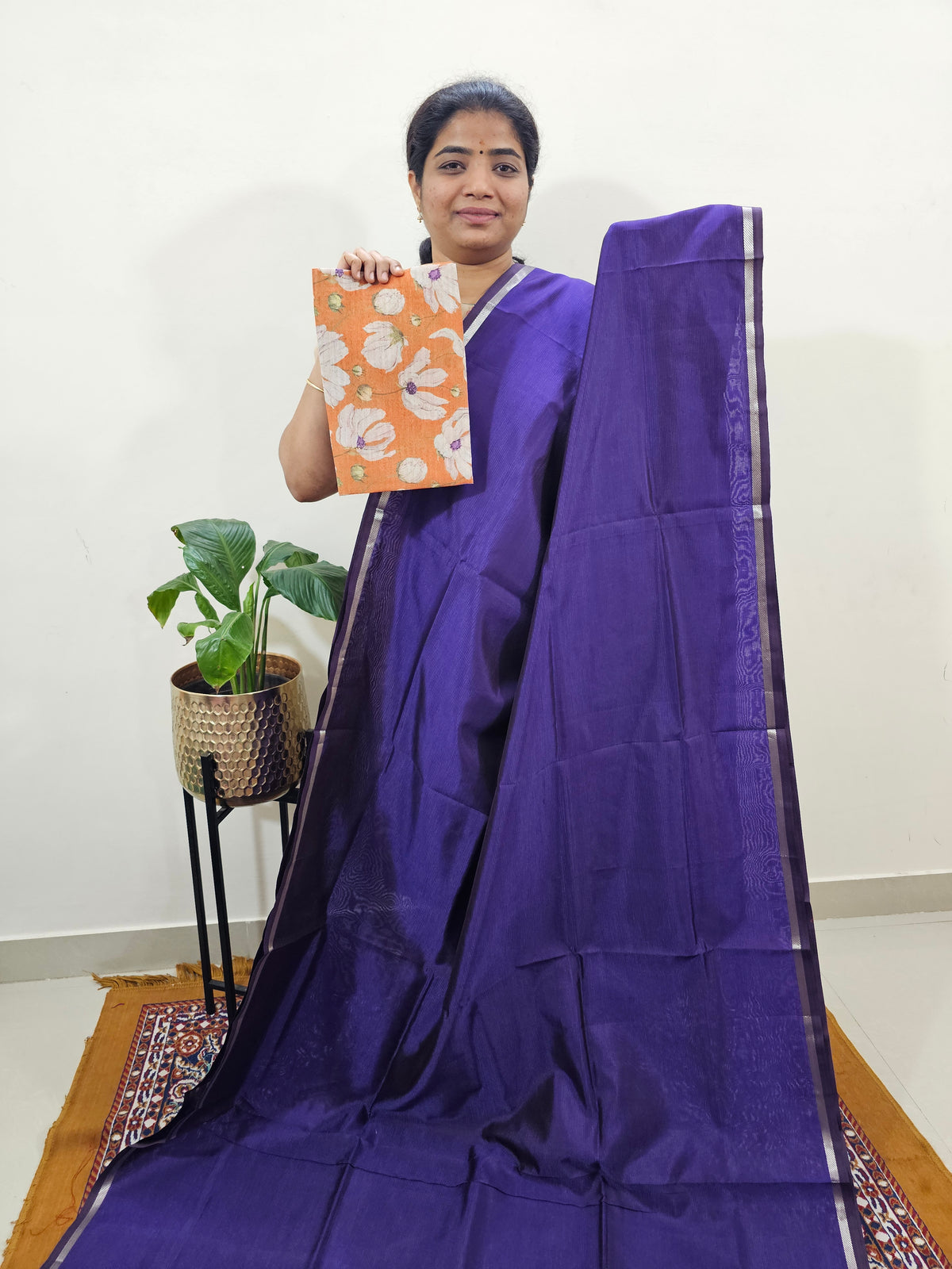 Mangalagiri Silk Cotton - Purple