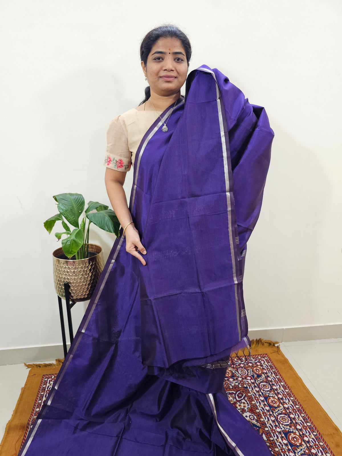 Mangalagiri Silk Cotton - Purple