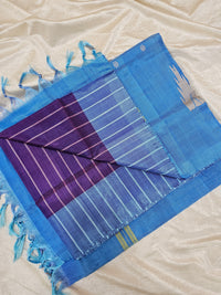 Chinnalampattu Saree - Purple with Blue