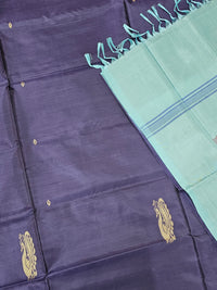 Chinnalampattu Saree- Purple with Blue