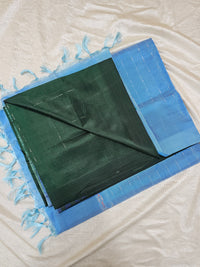 Chinnalampattu Saree- Green with Blue