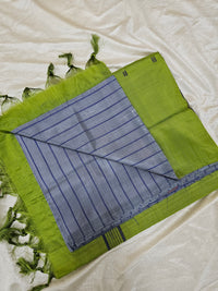 Chinnalampattu Saree - Grey with Green