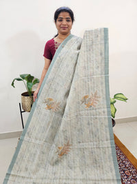 Soft Semi Tussar - Sea Green