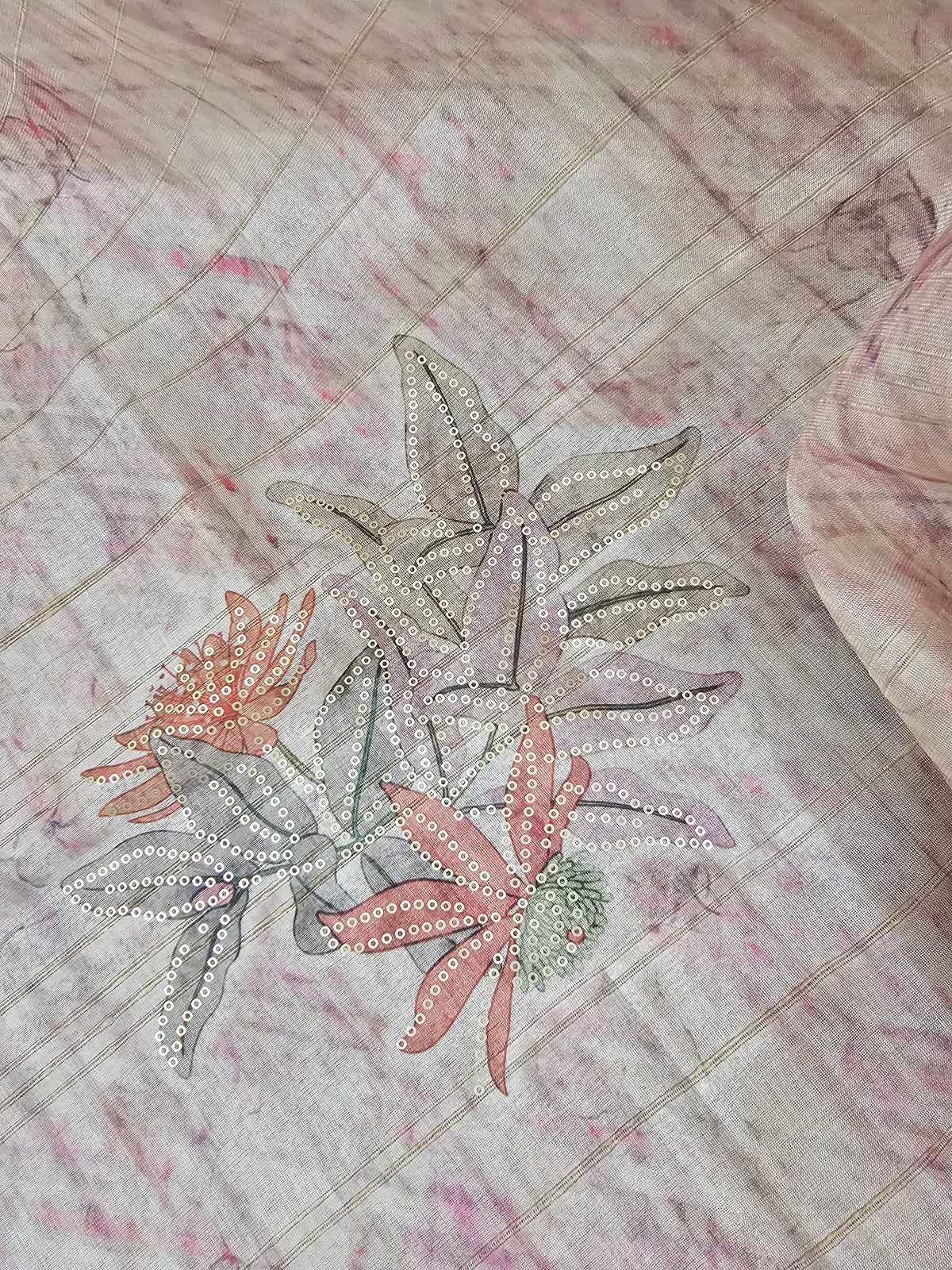 Soft Semi Tussar - Pink