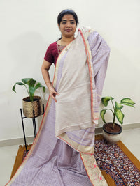 Soft Semi Tussar - Lavender