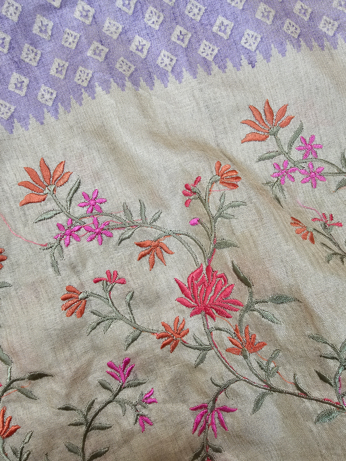Soft Semi Tussar - Lavender