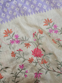 Soft Semi Tussar - Lavender