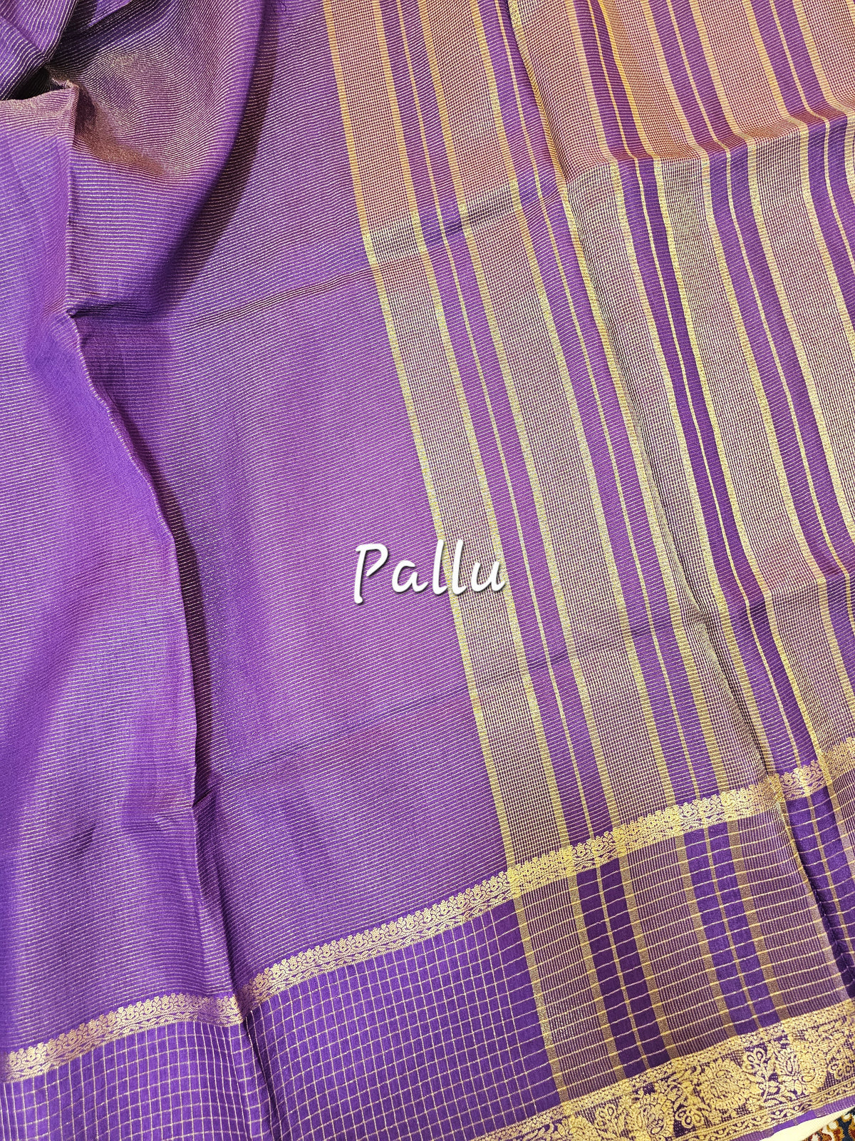 Semi Viscous Crepe Silk Saree - Purple