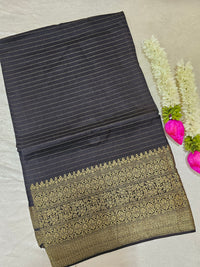 Semi Viscous Crepe Silk Saree - Black