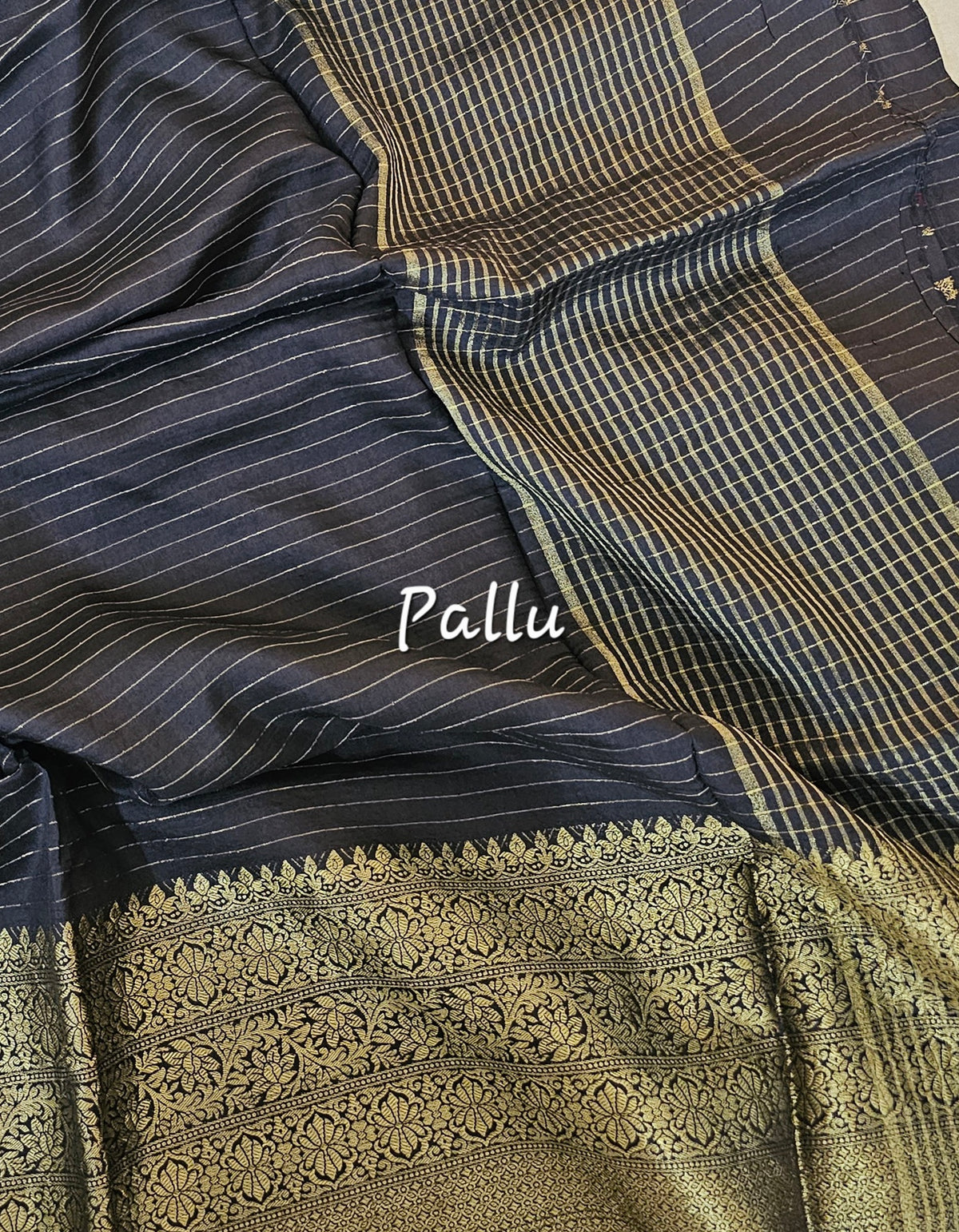 Semi Viscous Crepe Silk Saree - Black