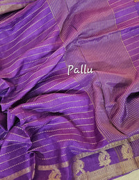 Semi Viscous Crepe Silk Saree - Lavender