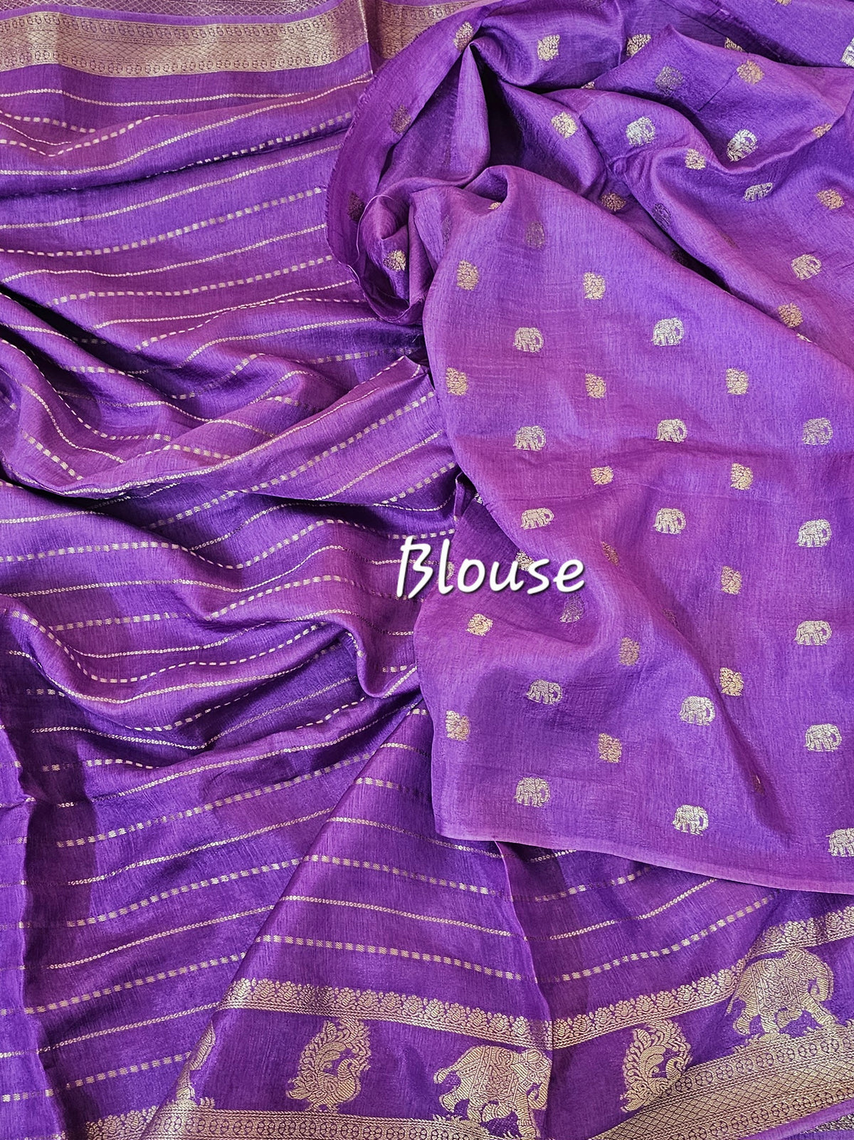 Semi Viscous Crepe Silk Saree - Lavender