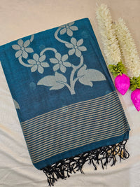 Khadi Cotton - Peacock Blue