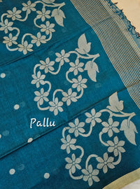 Khadi Cotton - Peacock Blue