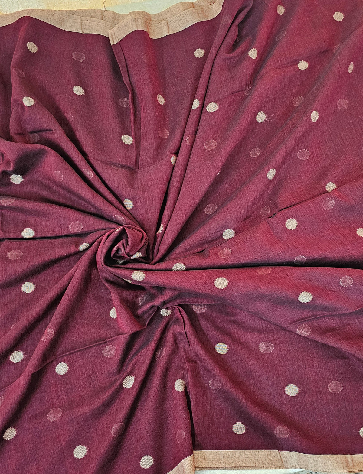 Khadi Cotton - Maroon