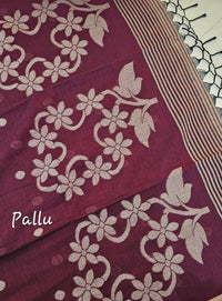 Khadi Cotton - Maroon