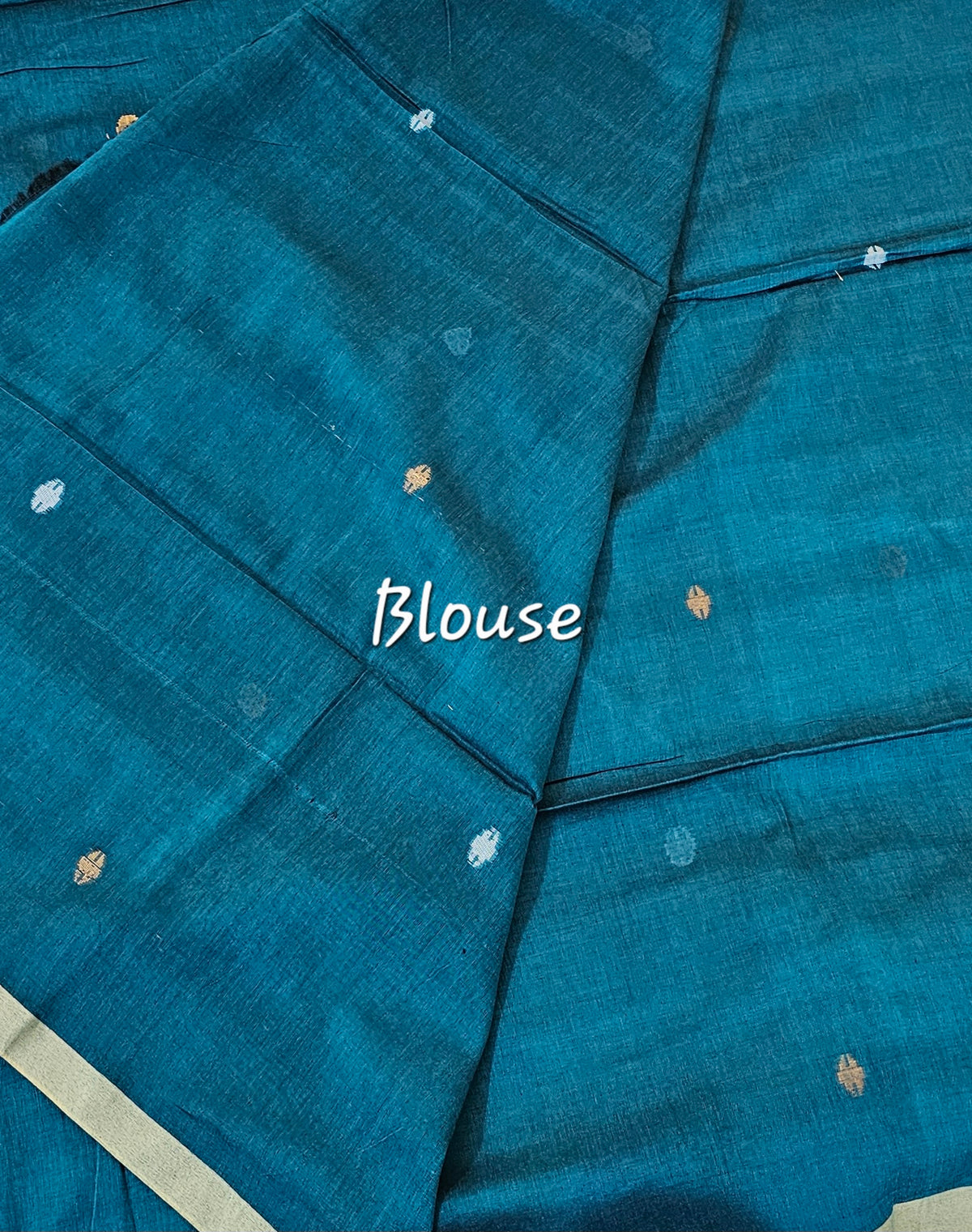 Khadi Cotton - Peacock Blue
