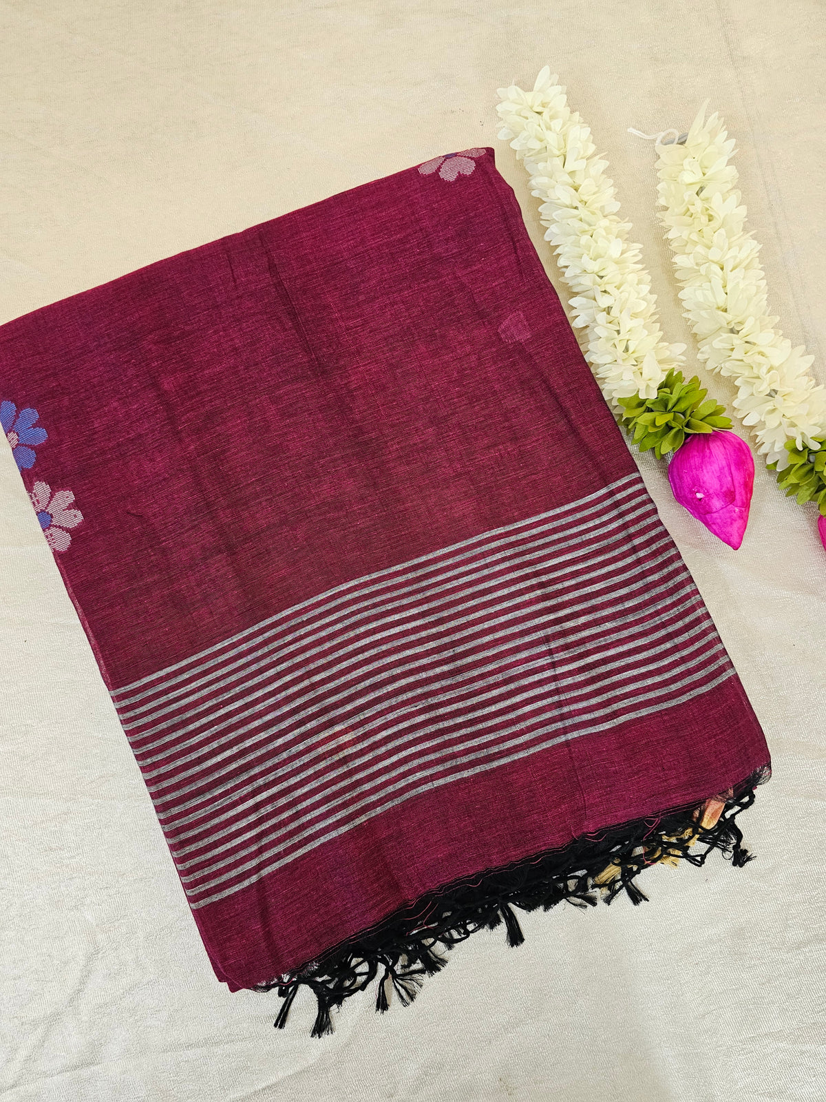 Khadi Cotton - Magenta Pink