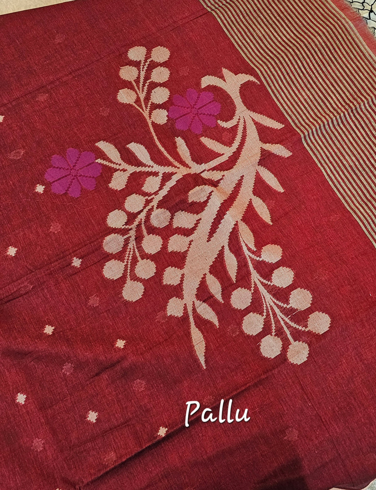Khadi Cotton - Red