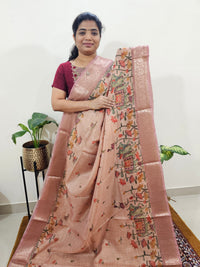 𝐏𝐫𝐞𝐛𝐨𝐨𝐤𝐢𝐧𝐠 𝐀𝐯𝐚𝐢𝐥𝐚𝐛𝐥𝐞 - 𝟐𝟎 𝐃𝐚𝐲𝐬 𝐨𝐟 𝐃𝐢𝐬𝐩𝐚𝐭𝐜𝐡𝐢𝐧𝐠 𝐓𝐢𝐦𝐞 Soft Semi Tussar Kota Weaving  - Onion Pink