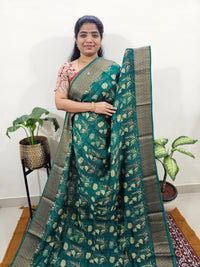 Pure Chanderi Butter Silk - Green
