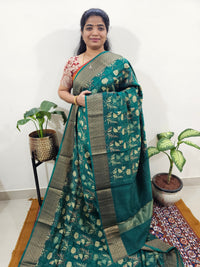 Pure Chanderi Butter Silk - Green