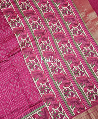 Pure Chanderi Butter Silk - Dark Pink