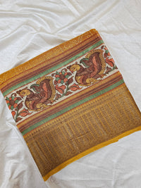 Pure Chanderi Butter Silk - Yellow