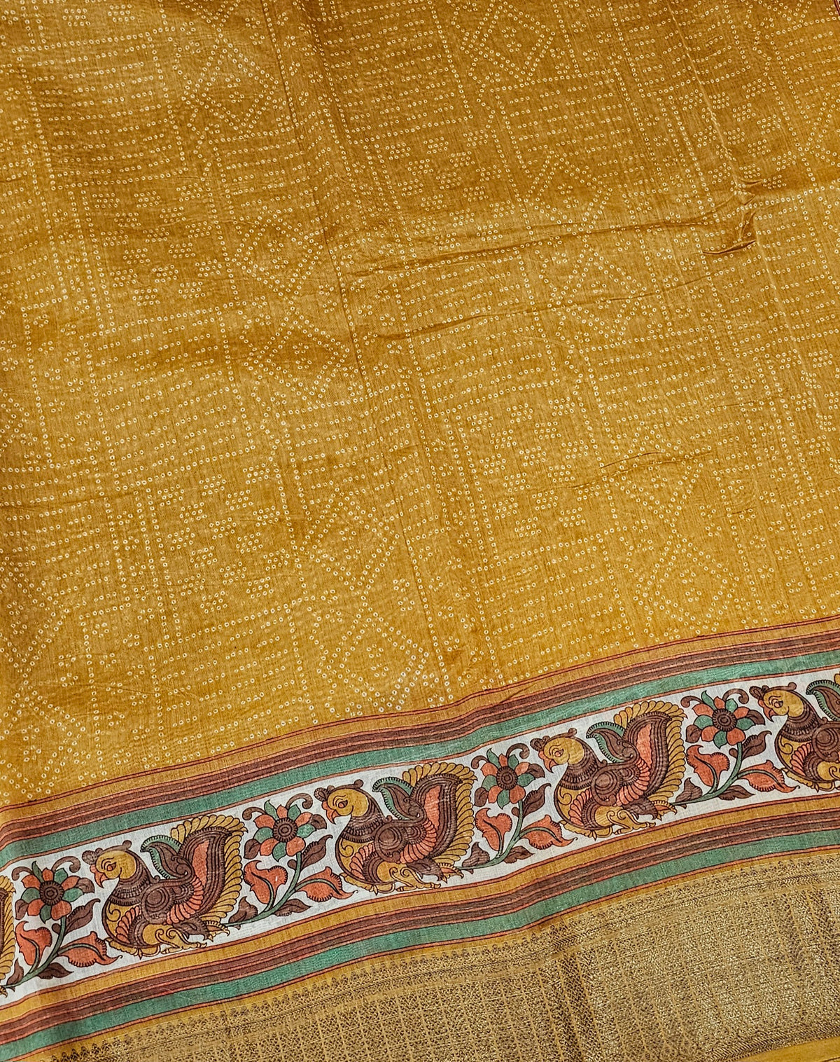 Pure Chanderi Butter Silk - Yellow