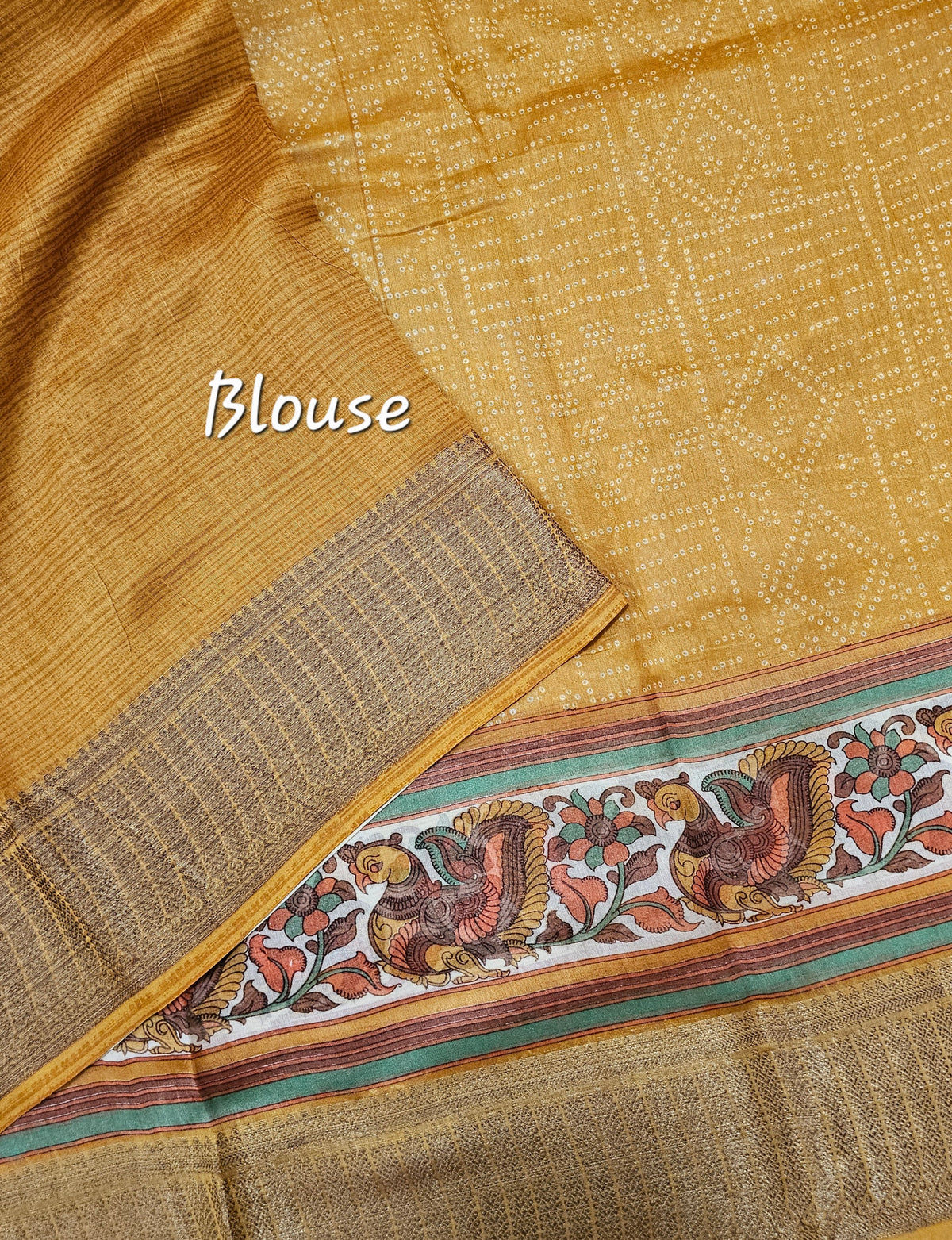 Pure Chanderi Butter Silk - Yellow