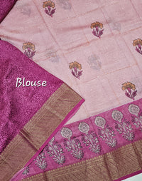 Pure Chanderi Butter Silk - Pink