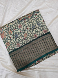 Pure Chanderi Butter Silk - Green