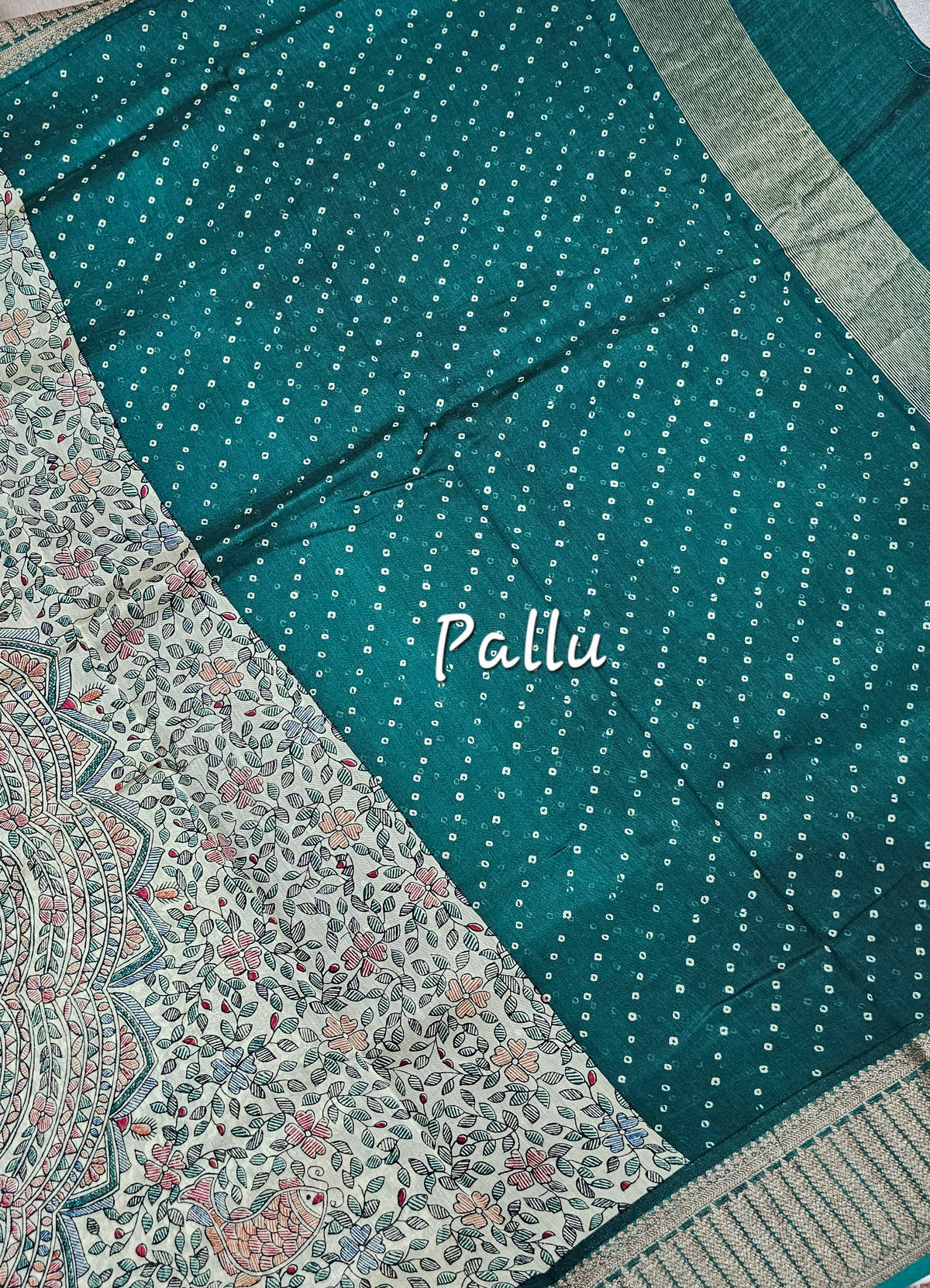 Pure Chanderi Butter Silk - Green