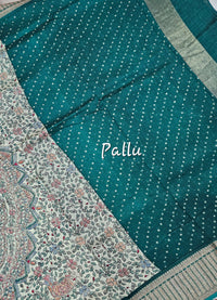 Pure Chanderi Butter Silk - Green