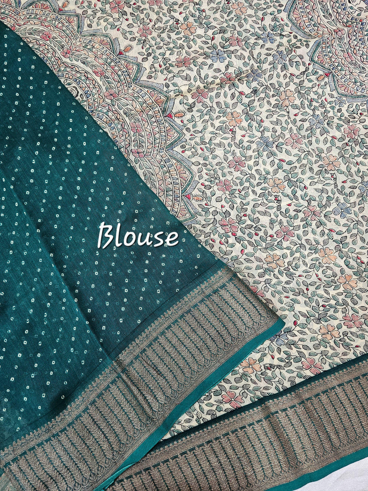 Pure Chanderi Butter Silk - Green