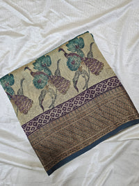Pure Chanderi Butter Silk - Sea Green