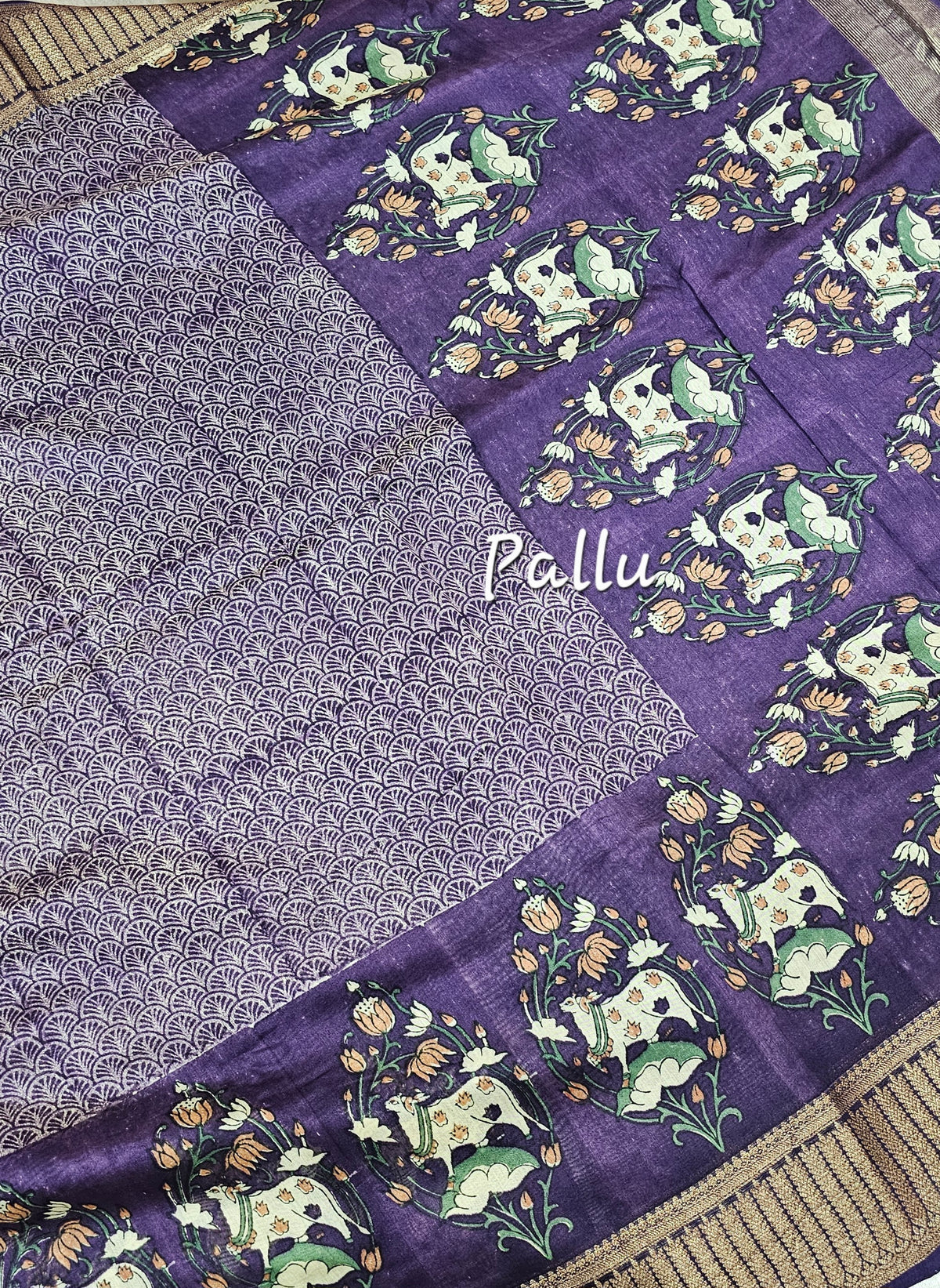 Pure Chanderi Butter Silk - Lavender